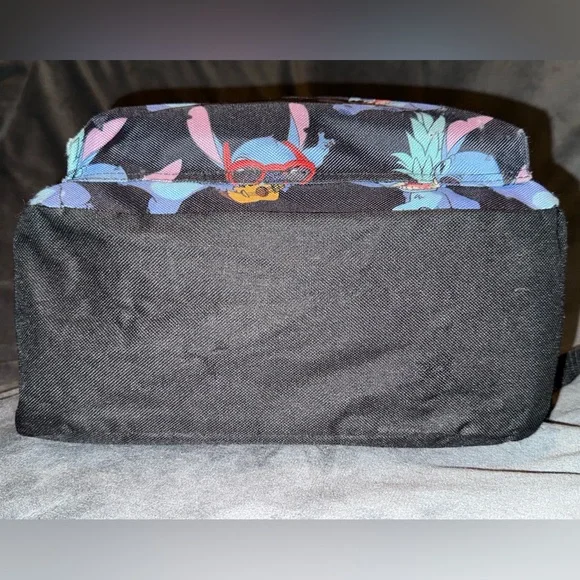 Disney Stitch 16” Full-Size Backpack Pineapple & Ukulele Guitar Allover Print - Picture 7 of 16